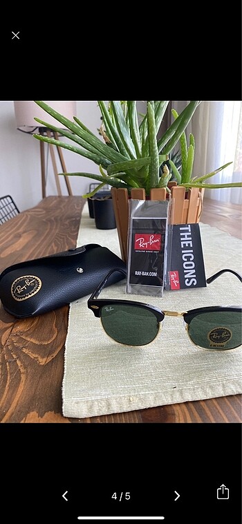  Beden siyah Renk Rayban clubmaster