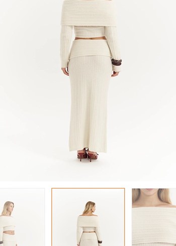 Beyaz Uzun Kollu Triko alt üst takım - Görsel 3