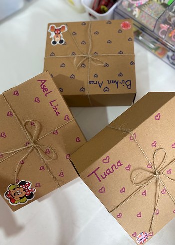 Pastel Kahverengi Hediye Kutusu - Görsel 2