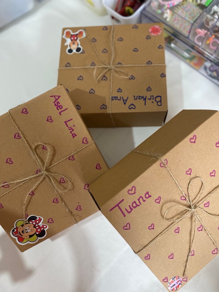 Pastel Kahverengi Hediye Kutusu - Görsel 2