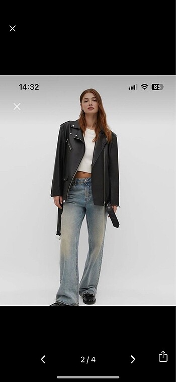 Stradivarius Stradivarius siyah deri ceket