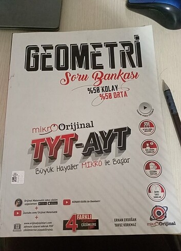 Beden Renk MİKROOJRİNAL TYT-AYT GEOMETRİ SORU BANKASI