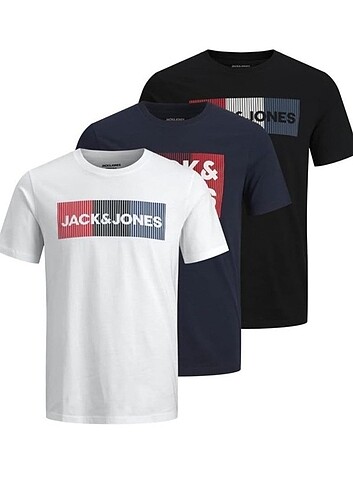 Jack Jones 3 lü Erkek Tshirt