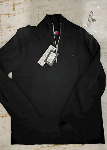 Orijinal Tommy Jeans Yarım Fermuarlı Kazak - Görsel 9