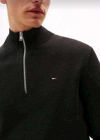 Orijinal Tommy Jeans Yarım Fermuarlı Kazak - Görsel 2