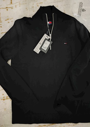 Orijinal Tommy Jeans Yarım Fermuarlı Kazak - Görsel 5