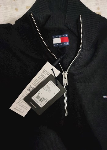 Orijinal Tommy Jeans Yarım Fermuarlı Kazak - Görsel 4