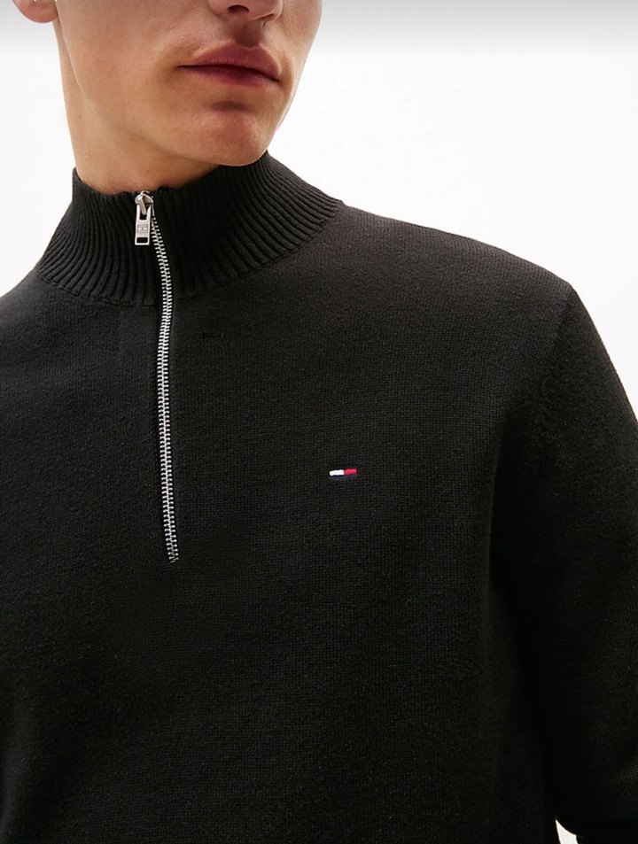 Orijinal Tommy Jeans Yarım Fermuarlı Kazak - Görsel 2