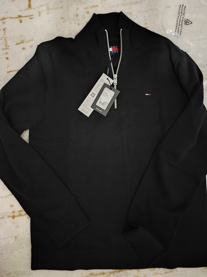 Orijinal Tommy Jeans Yarım Fermuarlı Kazak - Görsel 5