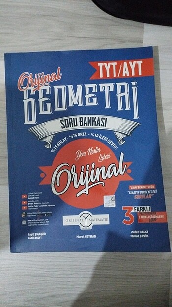 orijinal TYT AYT geometri soru bankası 