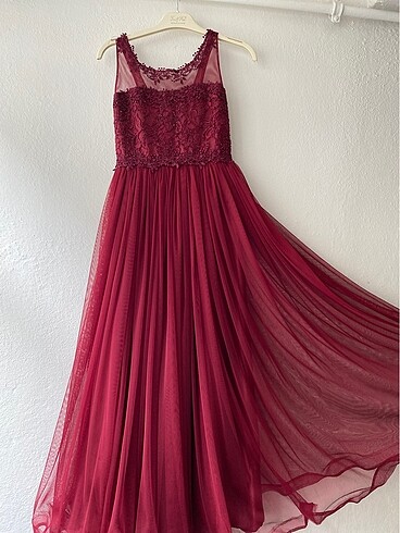 Kız çocuk abiye elbise ve bolero