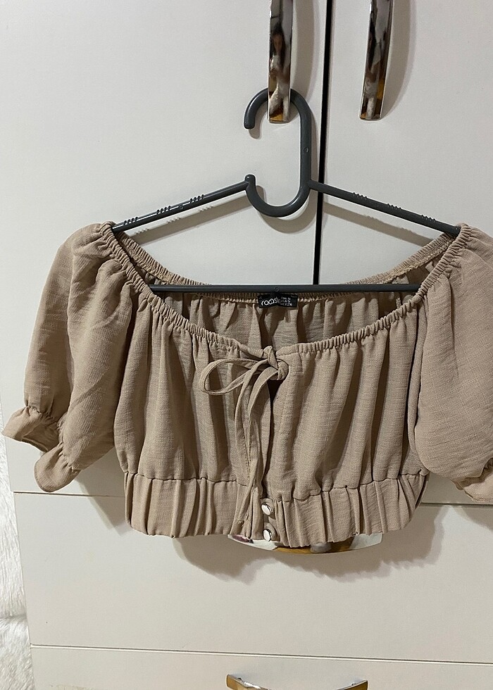 Bej crop - Görsel 3