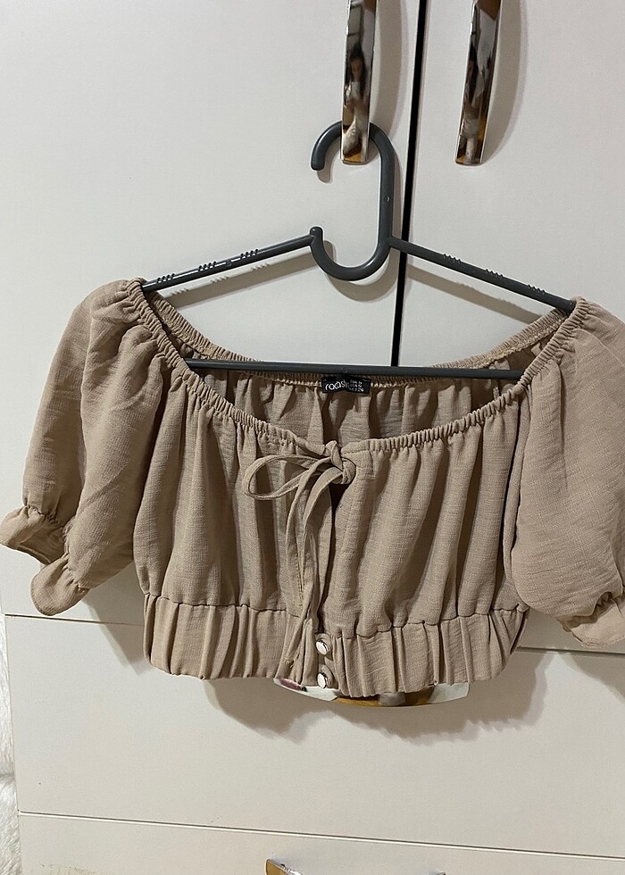 Bej crop - Görsel 4