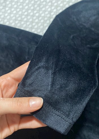 Kadife mini elbise - Görsel 4