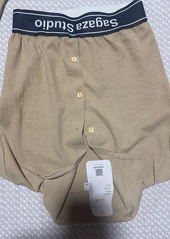 Bej Düğmeli Uzun Kollu Kadın Bluz - Görsel 3