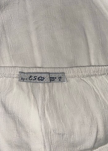 Dantel Detaylı Bohem Beyaz Keten Bluz - Görsel 3