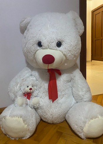 Beyaz Peluş Ayı Oyuncak - Görsel 2