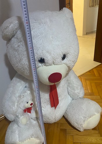 Beyaz Peluş Ayı Oyuncak - Görsel 3
