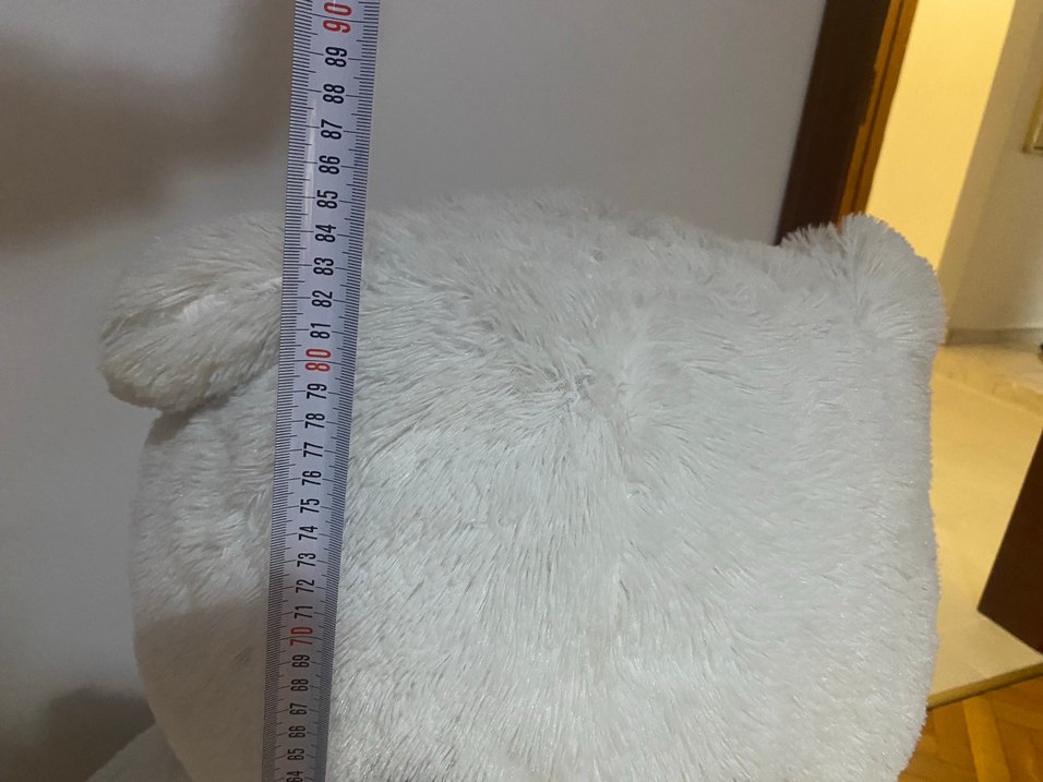 Beyaz Peluş Ayı Oyuncak - Görsel 4