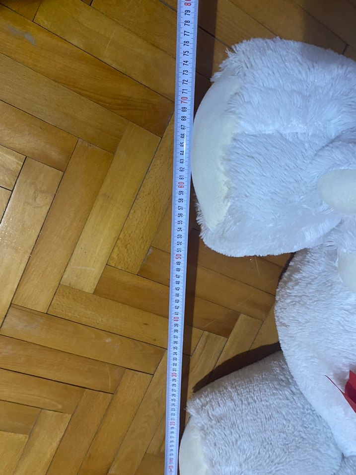 Beyaz Peluş Ayı Oyuncak - Görsel 5