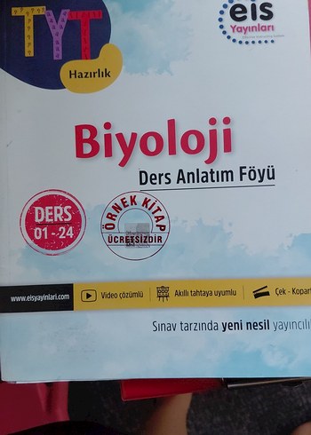 TYT Biyoloji Ders Anlatım Föyü Hazırlık Kitabı