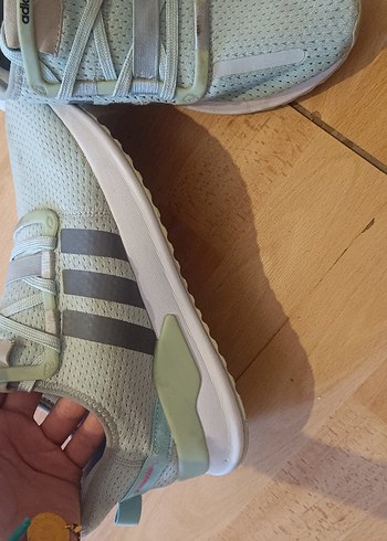 orijinal Gri erkek Spor Ayakkabı Velcro Detaylı - Görsel 2