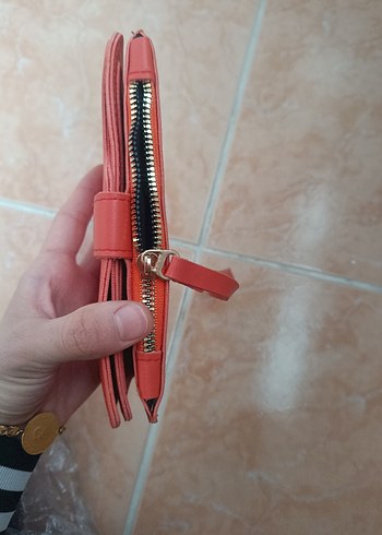 turuncu kadın cüzdan - Görsel 3