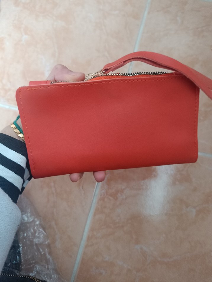 turuncu kadın cüzdan - Görsel 2