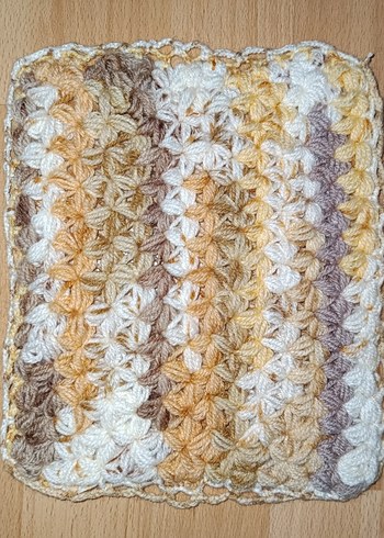 Bej Renkli Örgü Banyo bebek lifi - Görsel 2