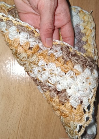 Bej Renkli Örgü Banyo bebek lifi - Görsel 3