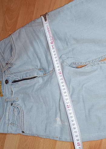 Kadın Pastel Mavi Midi Denim Pantolon - Görsel 8