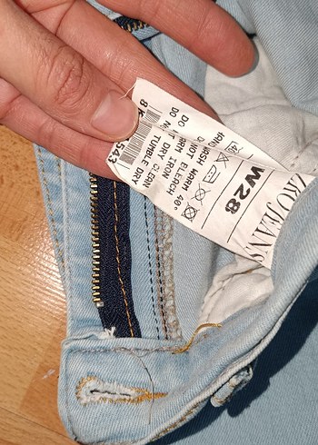 Kadın Pastel Mavi Midi Denim Pantolon - Görsel 9