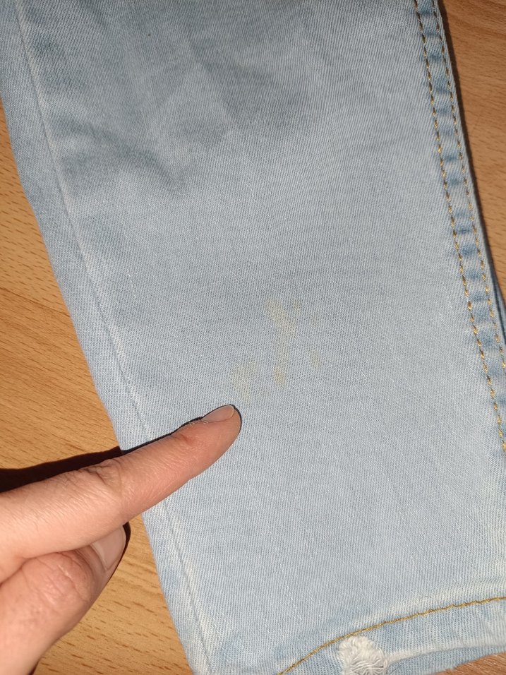 Kadın Pastel Mavi Midi Denim Pantolon - Görsel 4
