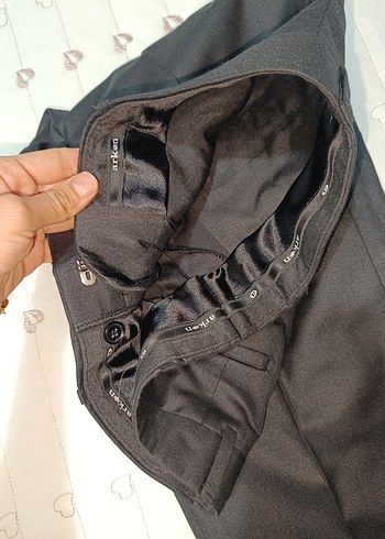 erkek Siyah Uzun Kumaş Pantolon - Görsel 3