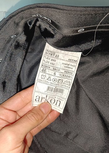 erkek Siyah Uzun Kumaş Pantolon - Görsel 4