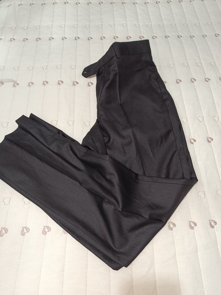 erkek Siyah Uzun Kumaş Pantolon - Görsel 2