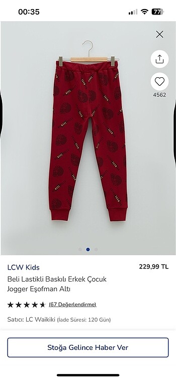 LC Waikiki 13-14 yaş eşofman altı