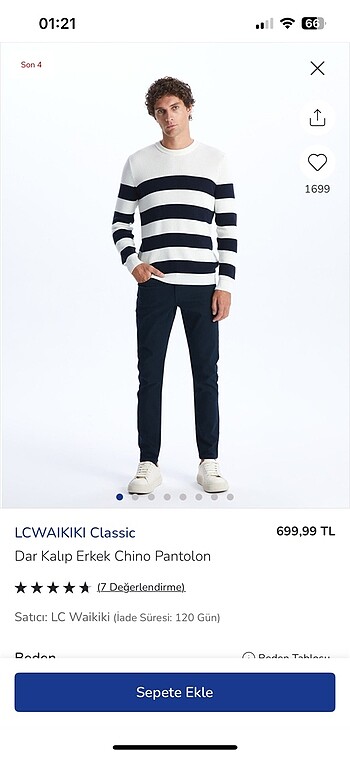 LC Waikiki Hiç giyilmedi 28/30