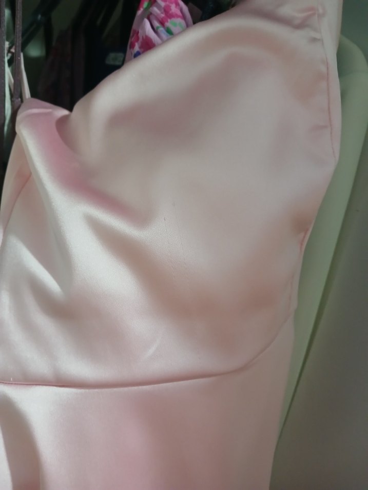 Pembe Mini Straplez Fırfırlı Elbise - Görsel 3