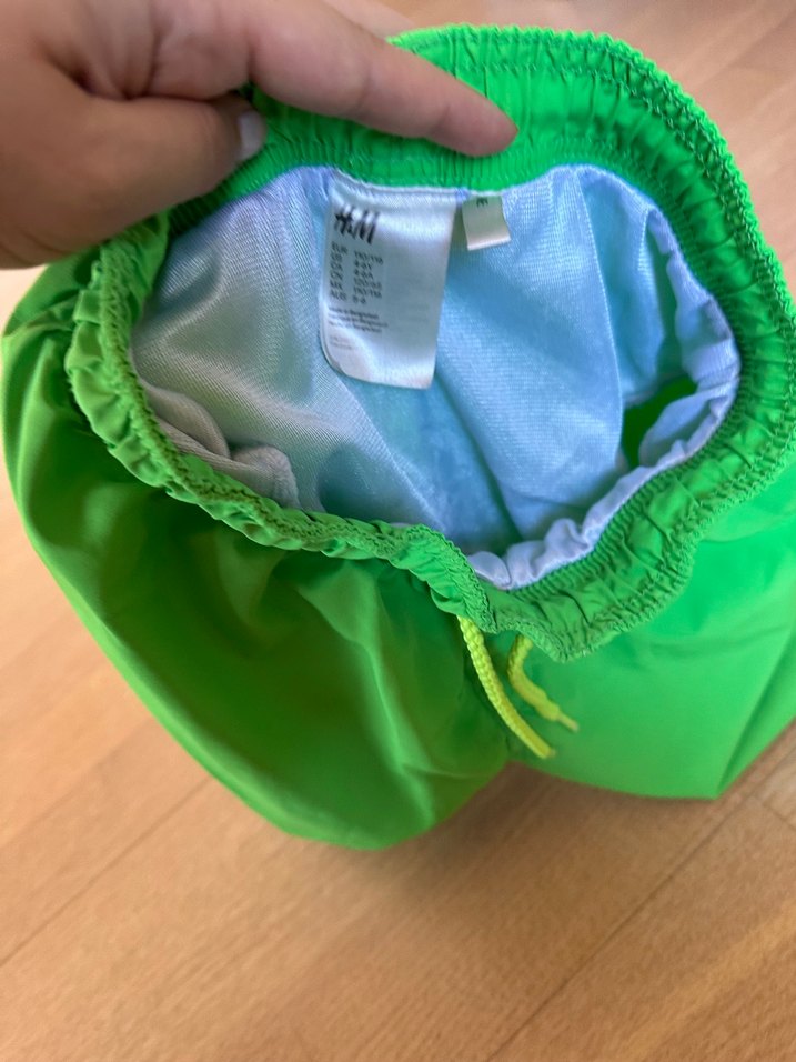 Erkek Çocuk Neon Yeşil Mayo Şort - Görsel 4