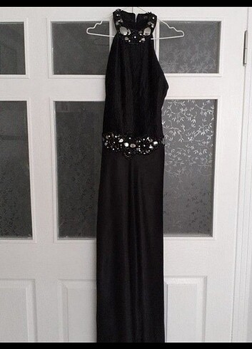 Uzun taşlı 38 beden abiye elbise - Görsel 2