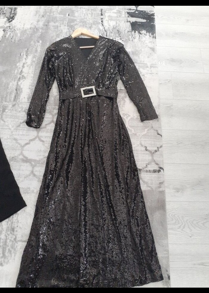 Pul payet elbise - Görsel 4