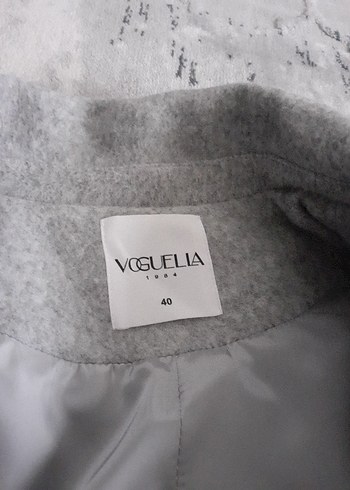 Gri Uzun Kadın Kaban - Görsel 6