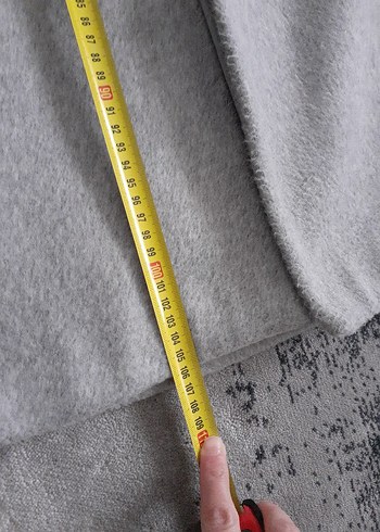 Gri Uzun Kadın Kaban - Görsel 7