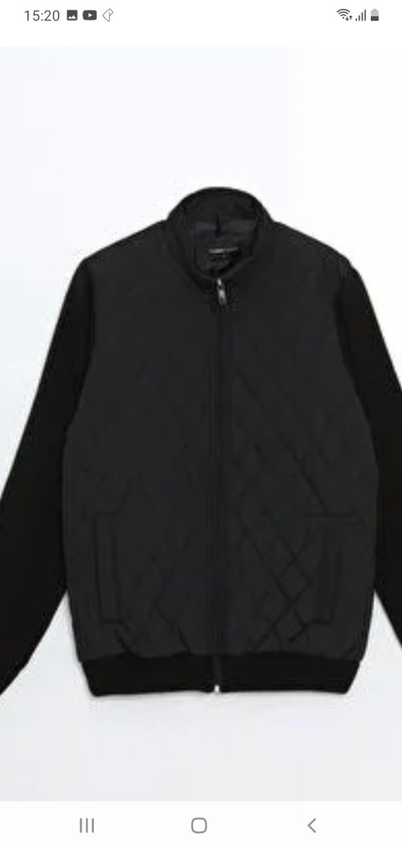 lcwaikiki Siyah Kapitone Fermuarlı Erkek Ceket - Görsel 3