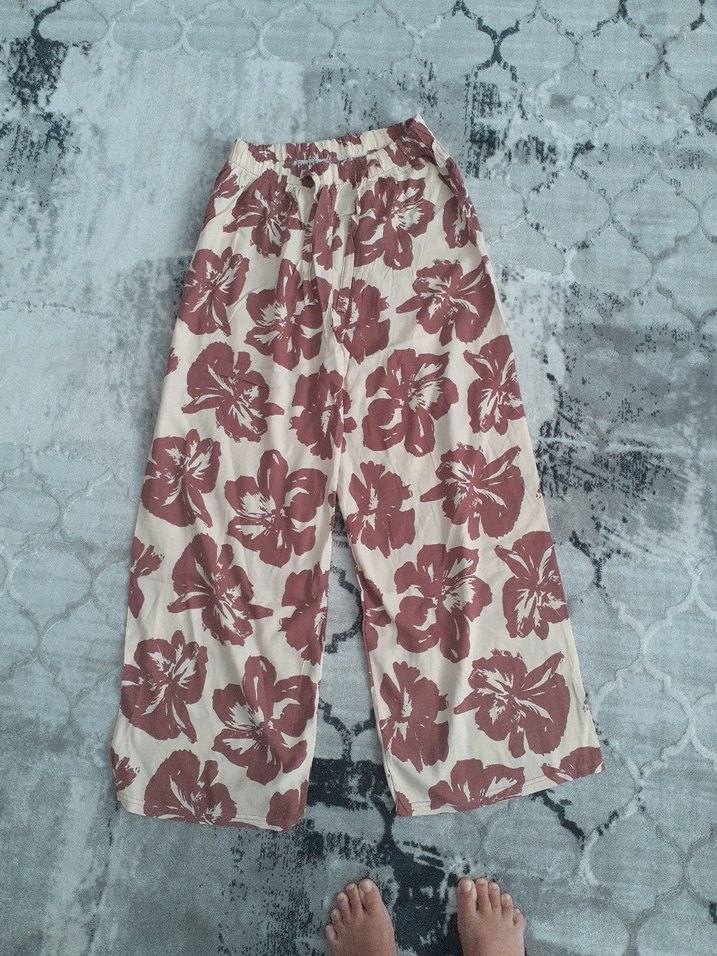 kadın keten pantolon - Görsel 2