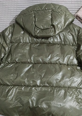 Yeşil Kadın Kışlık Mont - Görsel 5