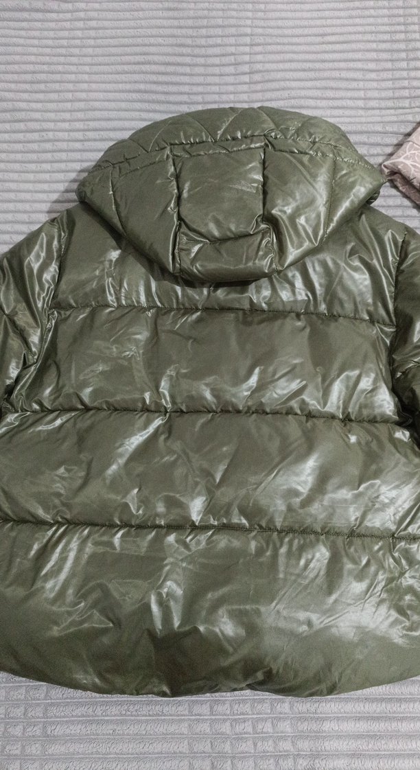 Yeşil Kadın Kışlık Mont - Görsel 5