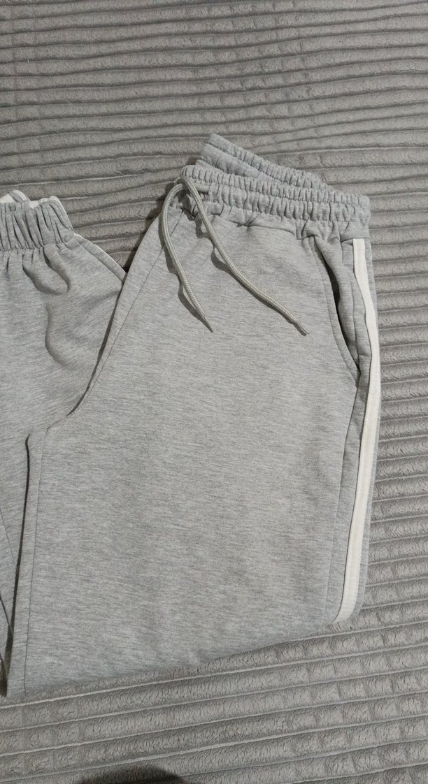 Gri Rahat Kesim Kadın Eşofman Altı - Görsel 2