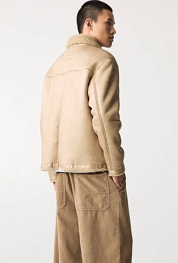 l Beden Pull and Bear Astar Detaylı Ceket